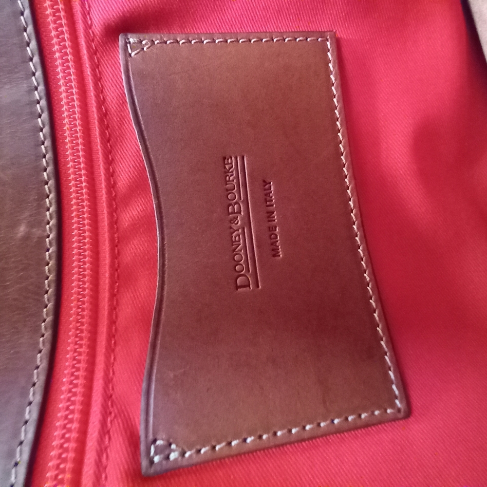 Dooney & Bourke Alto ITALIA, Large Cecelia Crossbody Bag, Saddle - Picture 6 of 16
